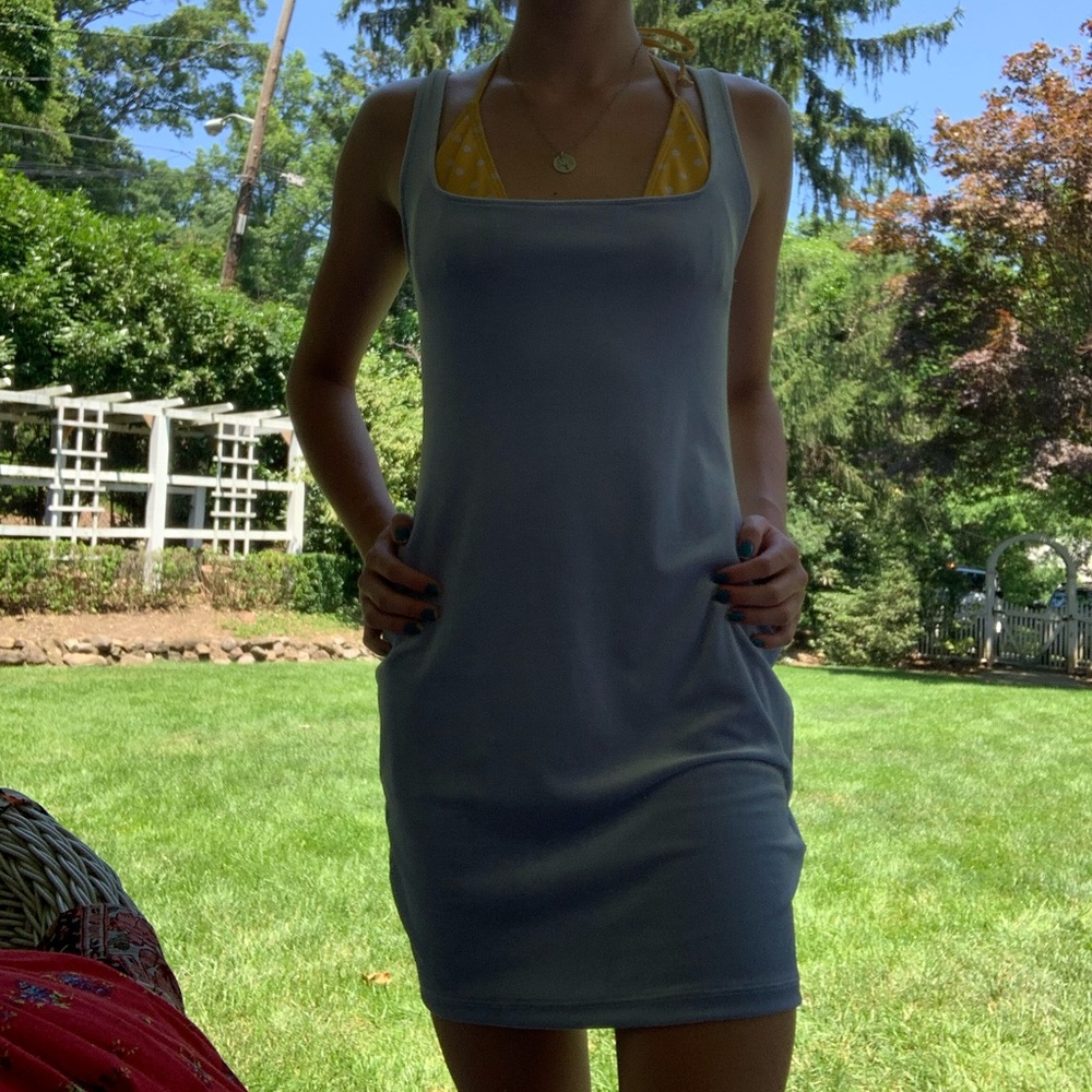 Lavender slip velvet mini dress perfect condition!
